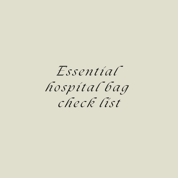 Hospital Bag Check List Download